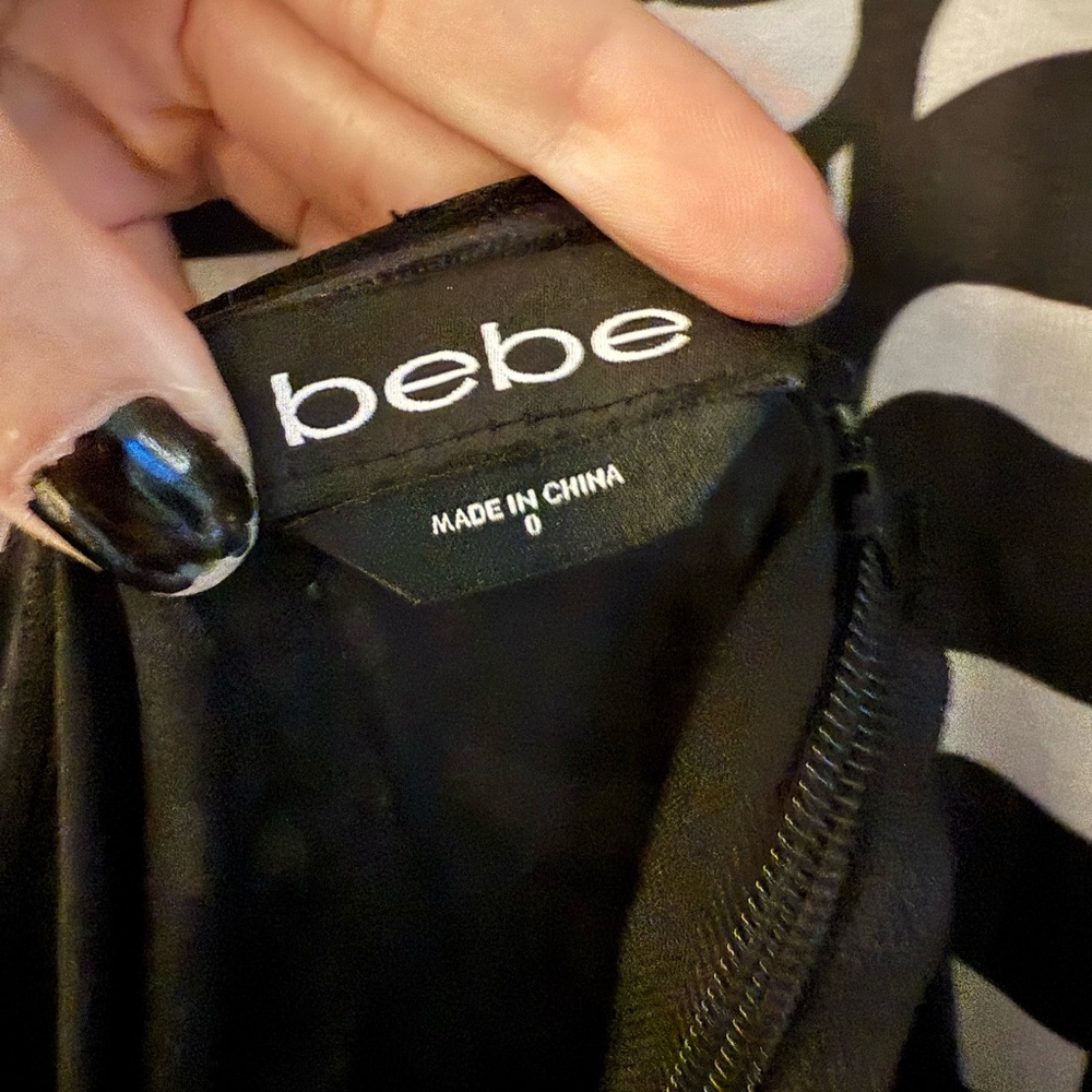 bebe Black Wide Leg Jumpsuit - Picture 6 of 6